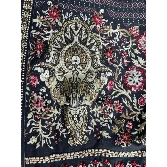 Soft Surroundings Mandala Bolero Jacket size 2X New Beaded sequin embellished - Picture 14 of 14